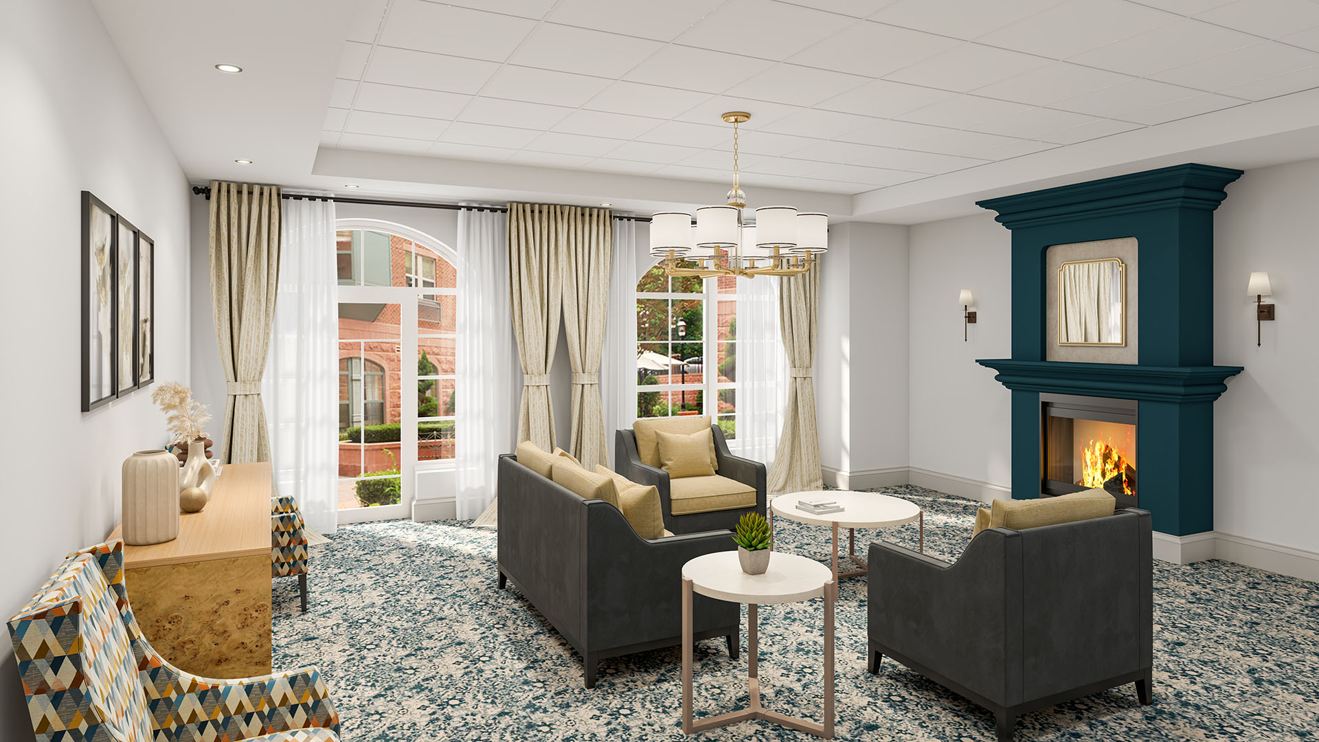 The Residence at Boylston Place Lounge