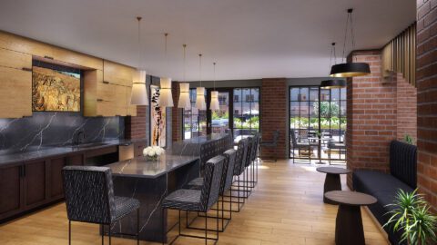 Element Veridian Multifamily Tap Room 3D Visualization Company