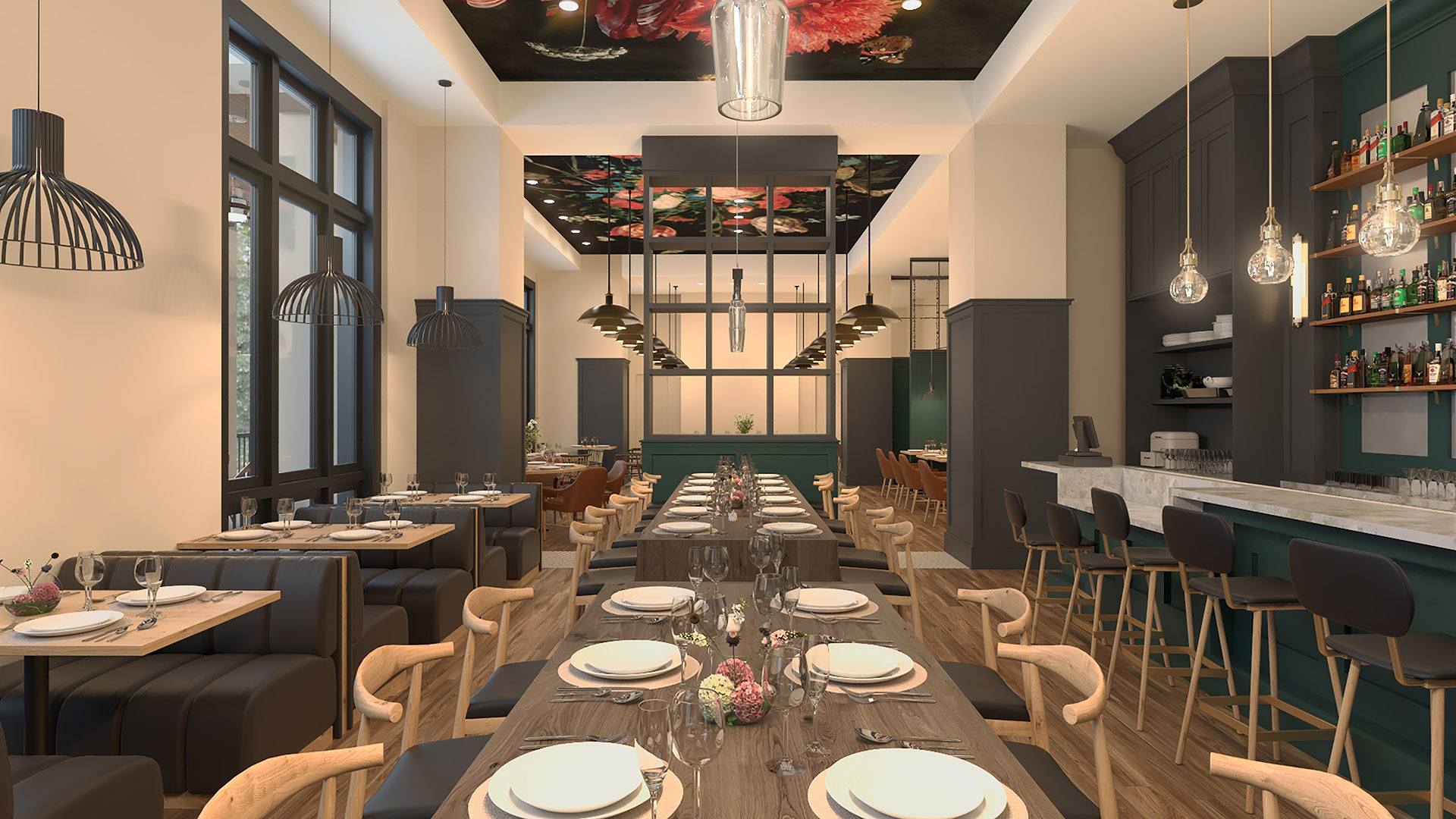 Hotel Effie 3D Renderings Hospitality Dining