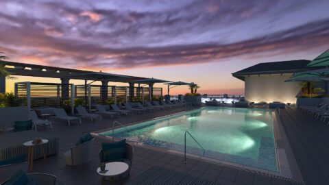 Hotel Effie 3D Renderings Hospitality Pool