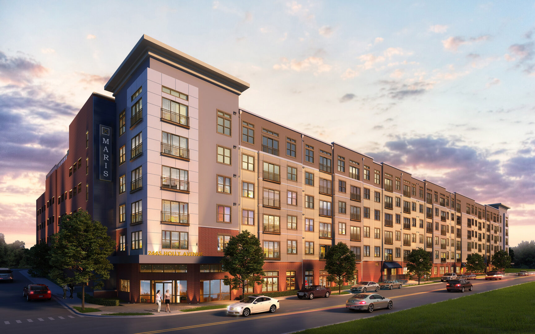 Commercial Hotel Exterior Rendering