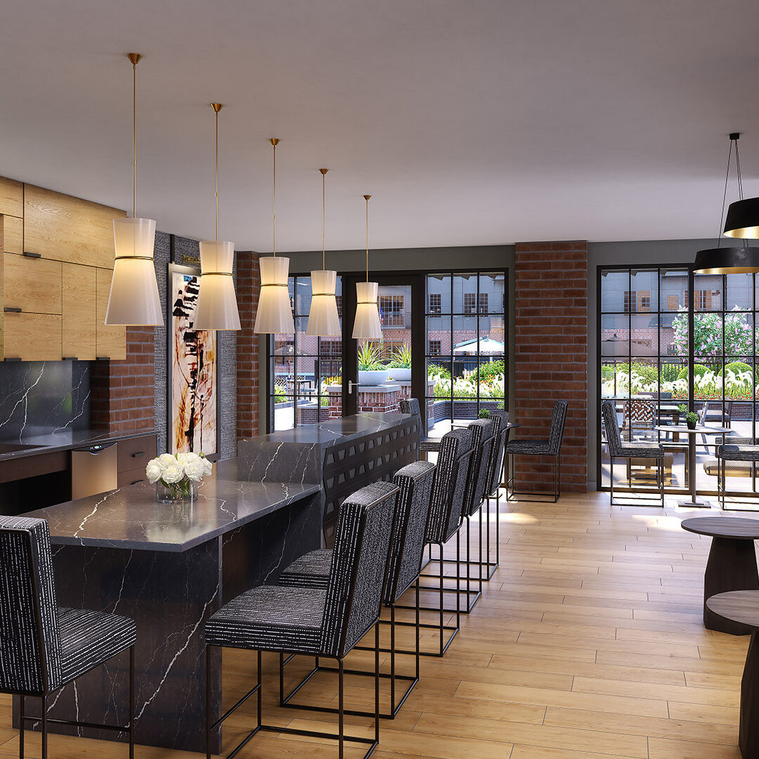 Element Veridian Multifamily Tap Room 3D Visualization Company